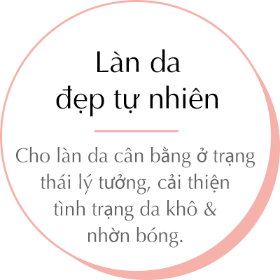 Làn da đẹp tự nhiên - Cho làn da hoàn toàn dễ chịu và không bóng dầu.