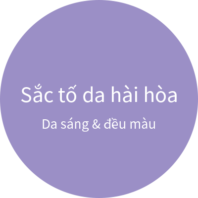 Hắc tố da: Vừa phải và đều màu.